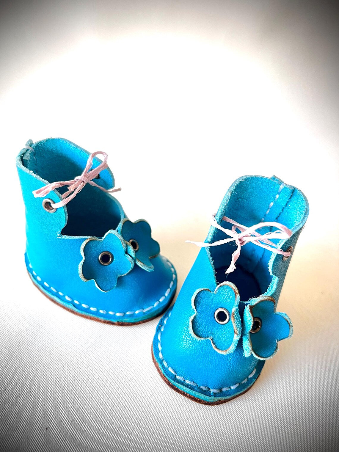Handmade Waldorf Doll Shoes – Organic Leather Shoes for 14” Dolls