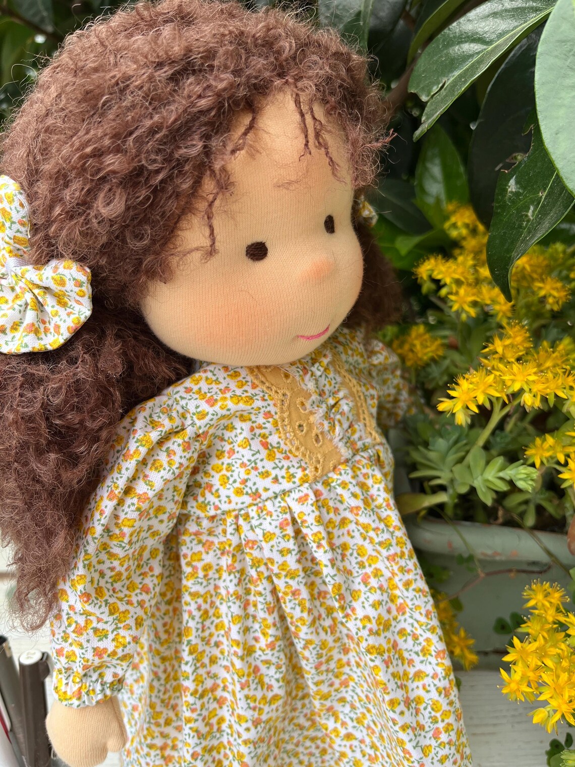 Ruby - 14” (35cm) Handmade Waldorf Doll | Natural Cloth Doll for Imaginative Play