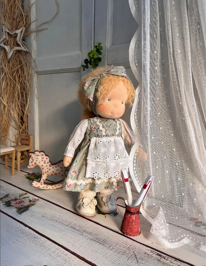 Charlotte - Waldorf doll,Gift for her,Handmade,Organic,Christmas gift