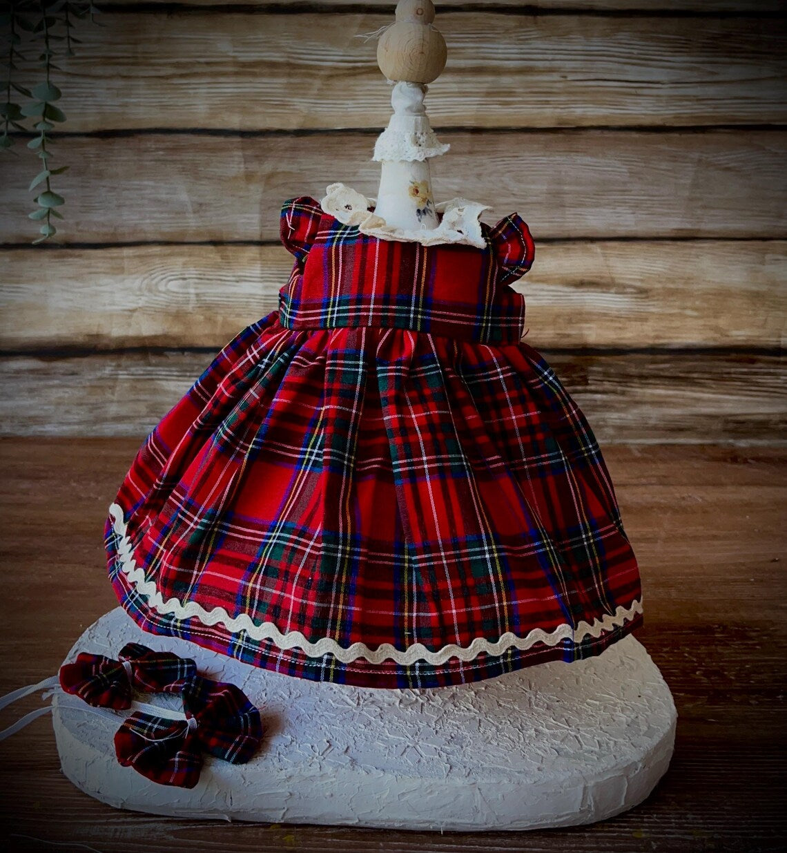 Handmade Waldorf Doll Dress – Organic Cotton Outfit for 14”(35cm) Dolls