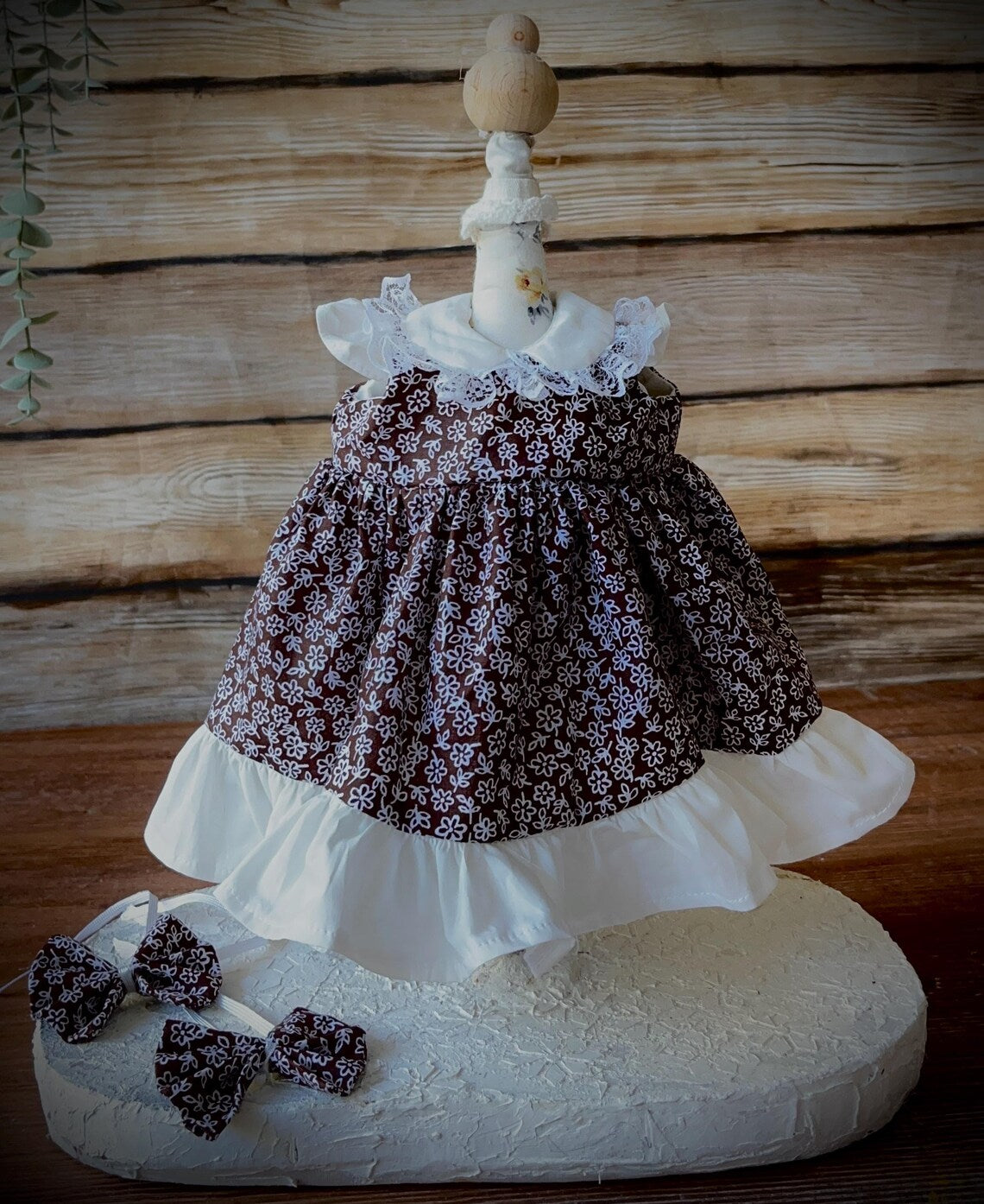 Handmade Waldorf Doll Dress – Organic Cotton Outfit for 14”(35cm) Dolls