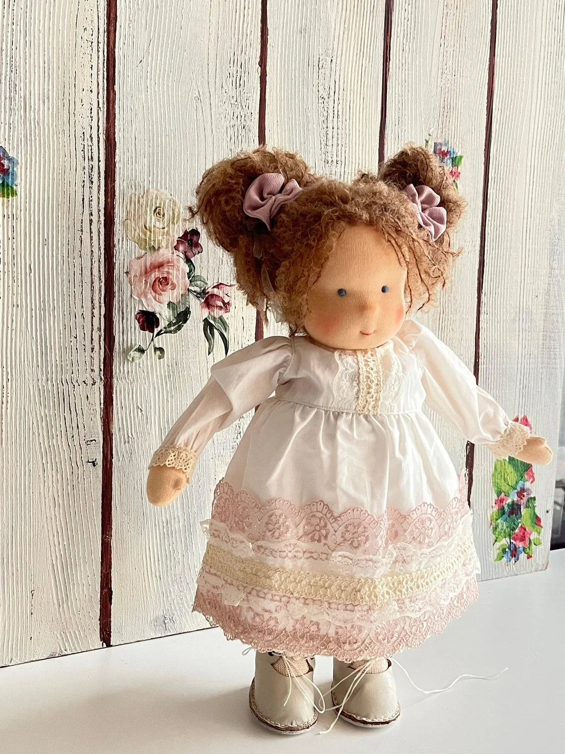 Lora - Waldorf doll,Gift for her,Handmade,Organic,Christmas gift