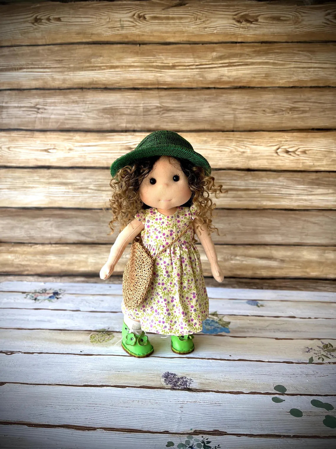 Lucia – 14”(35cm) Handmade Waldorf Doll | synthetic hair